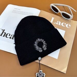 Chrome Heart Black Knit Beanie